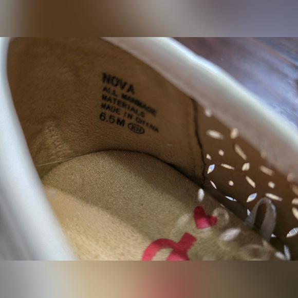 Jellypop Womens White Memory Foam Ballet Flats Size 6.5 - Picture 5 of 6